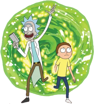 Rickand Morty Portal Adventure PNG Image