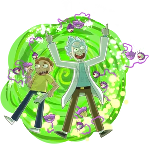 Rickand Morty Portal Escape PNG Image