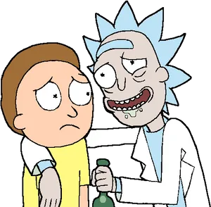 Rickand Morty Uncomfortable Moment PNG Image