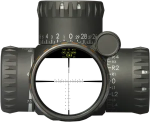 Rifle Scope Target View PNG Image