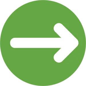 Right Arrow Icon Green Background PNG Image