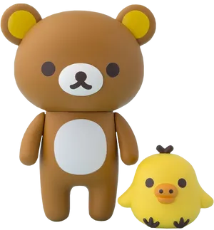 Rilakkumaand Kiiroitori Figures PNG Image