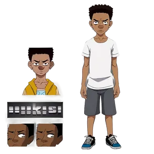 Riley Freeman Boondocks Cartoon Png Efb PNG Image