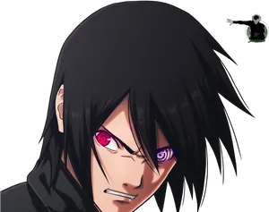 Rinnegan Power Gaze PNG Image