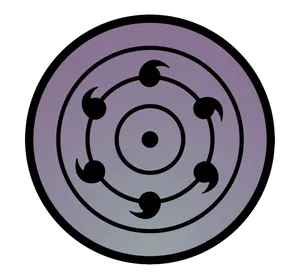 Rinnegan Symbol Artwork PNG Image