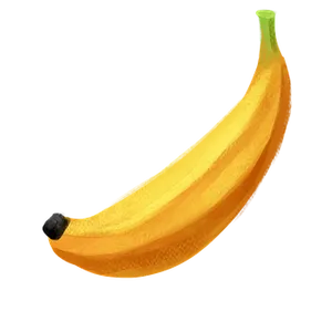 Ripe Banana Illustration PNG Image