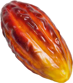 Ripe Cacao Pod Isolated PNG Image