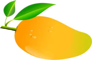 Ripe Mango Illustration PNG Image