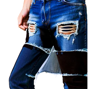 Ripped Jean Effect Png Vvg61 PNG Image