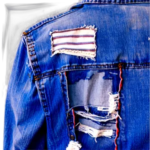 Ripped Jean Jacket Png 06132024 PNG Image