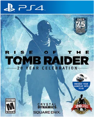 Riseofthe Tomb Raider20 Year Celebration P S4 Cover Art PNG Image