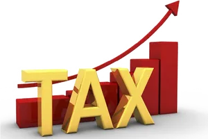 Rising Tax Graph3 D Illustration PNG Image