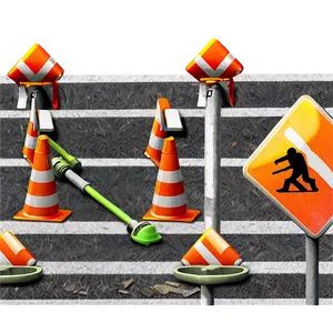 Road Work In Progress Png 94 PNG Image