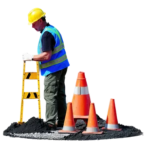 Road Work In Progress Png Hhc PNG Image