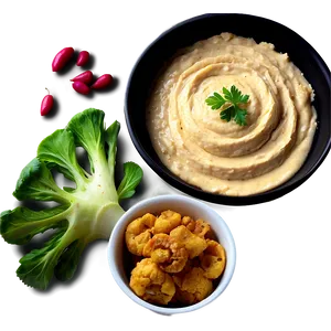 Roasted Cauliflower Hummus Png 06252024 PNG Image