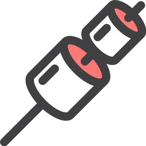 Roasted Marshmallows Icon PNG Image