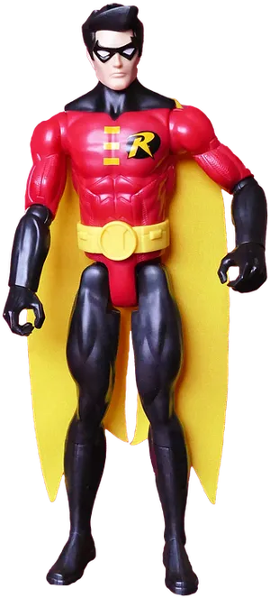 Robin Action Figure Standing PNG Image