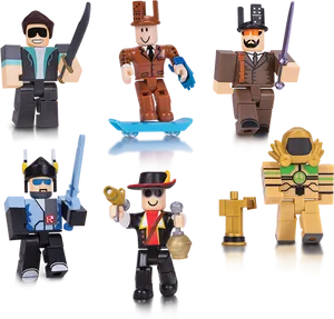 Roblox Action Figures Collection PNG Image