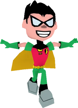 Roblox Animated Character Robin Costume PNG Image