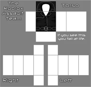 Roblox Assault Team Template PNG Image