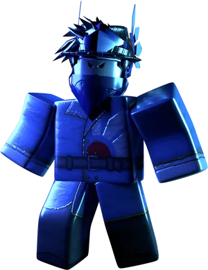 Roblox Blue Character Render PNG Image