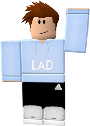 Roblox Characterin Adidas Outfit PNG Image