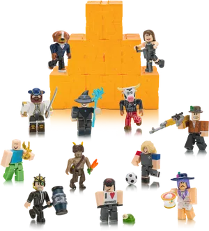 Roblox Characters Showcase PNG Image