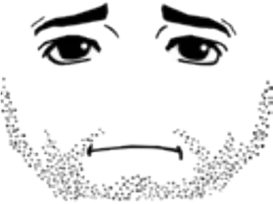 Roblox Face Expression Dark Background PNG Image