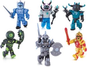 Roblox Figurines Action Poses PNG Image