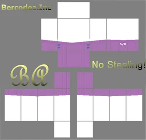 Roblox Purple Outfit Template PNG Image