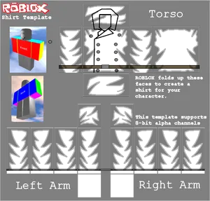 Roblox Shirt Template Guide PNG Image