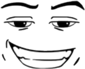 Roblox Troll Face Graphic PNG Image