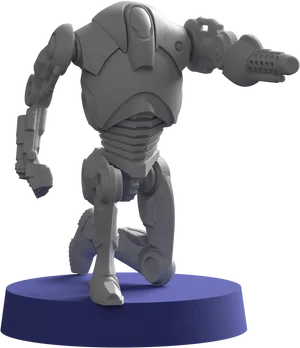 Robotic Figure3 D Model PNG Image