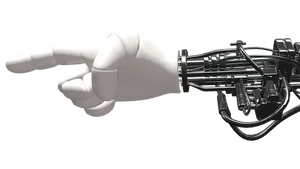 Robotic Hand Pointing Gesture PNG