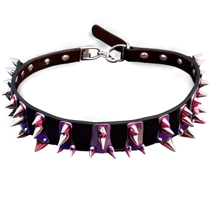 Rock Band Spiked Choker Png Tem PNG Image