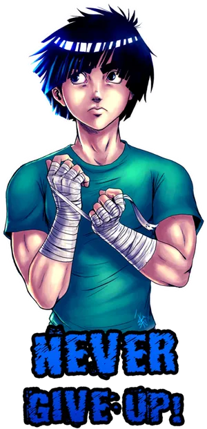 Rock Lee Inspiration Artwork PNG Image