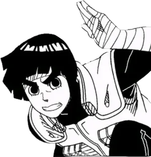 Rock Lee Readyfor Action PNG Image