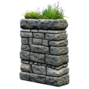 Rock Wall Garden Png Oud PNG Image