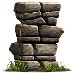 Rock Wall Illustration Png Mea38 PNG Image