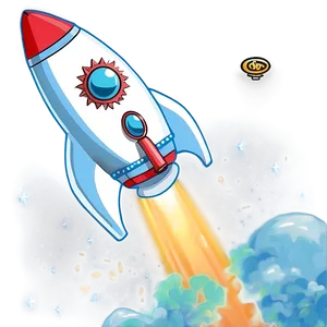 Rocket Blast Off Png Der51 PNG Image