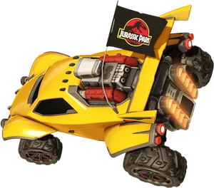 Rocket League Jurassic Park Car PNG Image