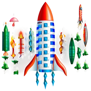 Rocket Pattern Png Qkj90 PNG Image