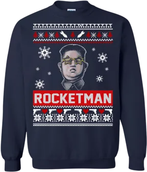 Rocketman Themed Sweater PNG Image