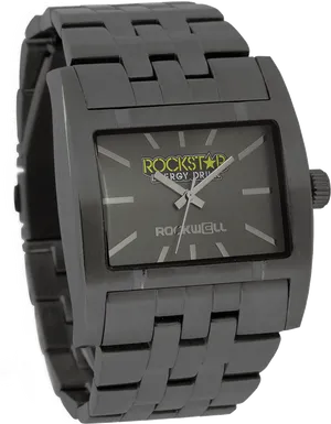 Rockstar Energy Drink Branded Watch PNG Image