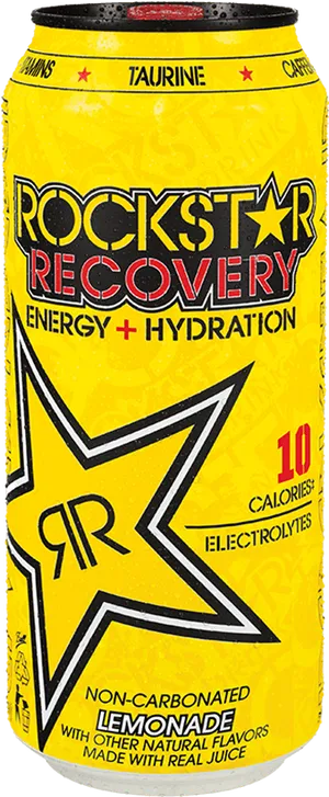 Rockstar Recovery Energy Drink Lemonade Can PNG Image