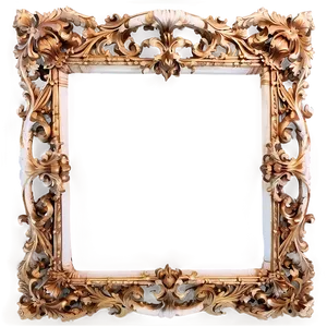 Rococo Ornate Frame Png Wvd17 PNG Image