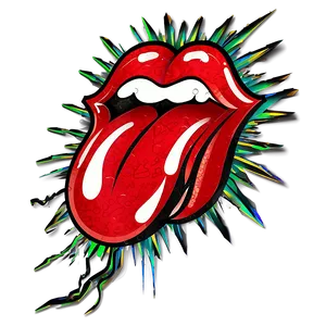 Rolling Stones Tongue Emblem Png Bvp28 PNG Image