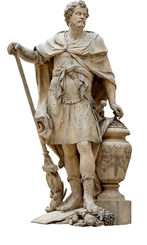 Roman Emperor Statue PNG Image