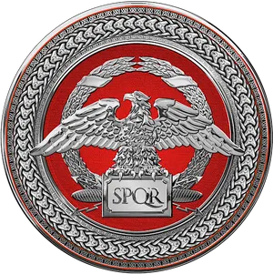 Roman S P Q R Eagle Emblem PNG Image