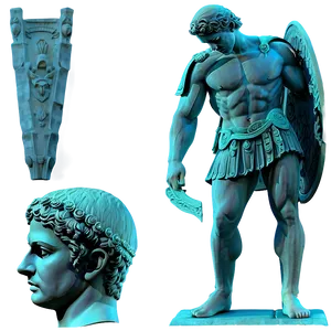 Roman Statue C PNG Image